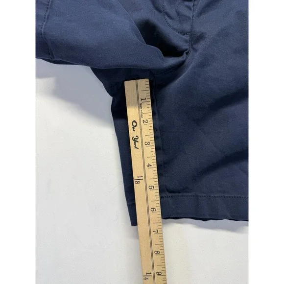 J. Crew Chino Shorts Women 6 Navy Blue Cotton Twill Mid Rise Outdoor Casual Wear - Picture 5 of 7